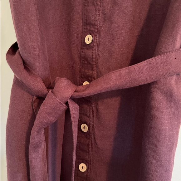 notPERFECTLINEN Plum Shirt Dress - Picture 2 of 5